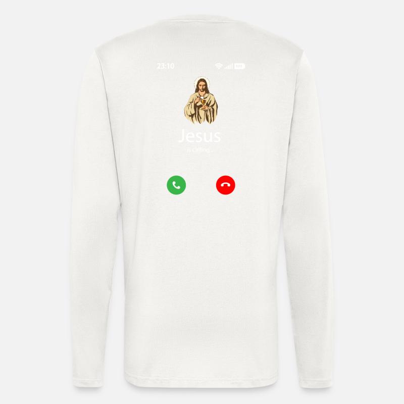 Jesus is calling - Longsleeve - made by SPREAD  - OFF WHITE