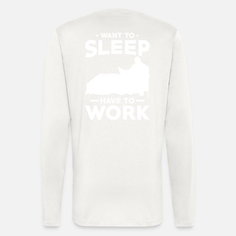 Home Office Spruch - Langarmshirt - made by SPREAD - OFF WHITE