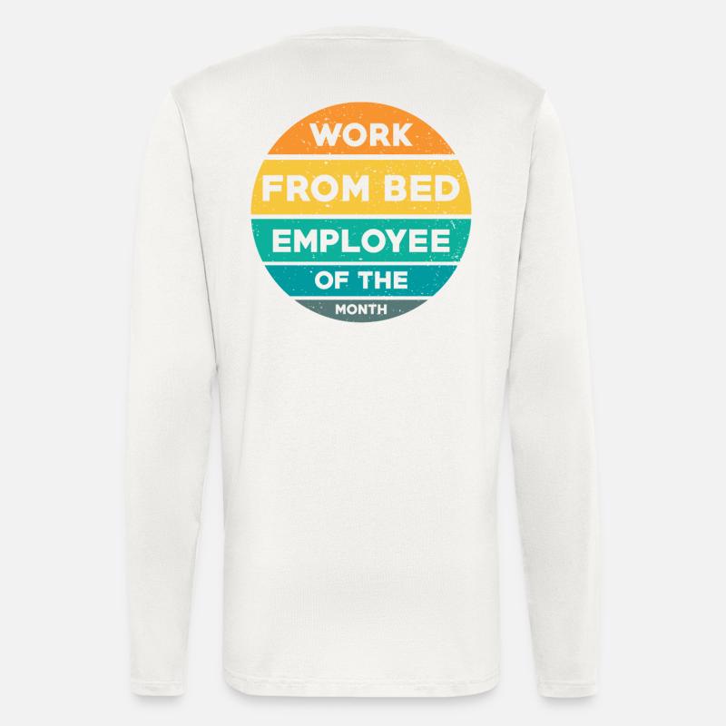 Home Office Spruch - Langarmshirt - made by SPREAD  - OFF WHITE
