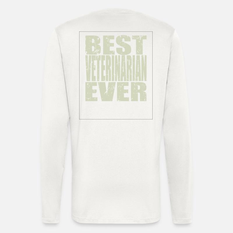 Best Tierarzt ever Tierarzt Geschenk - Langarmshirt - made by SPREAD  - OFF WHITE