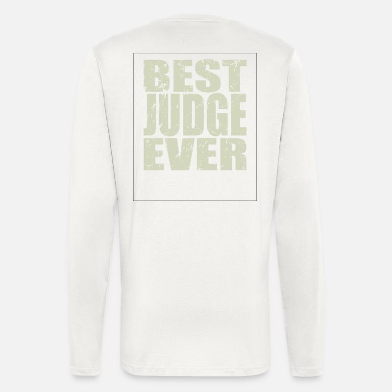 Best Judge ever Richter Geschenk - Langarmshirt - made by SPREAD  - OFF WHITE