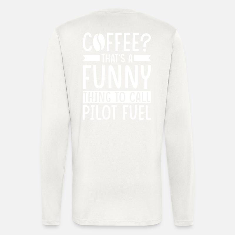 Pilot Coffee Saying - Longsleeve - made by SPREAD  - OFF WHITE