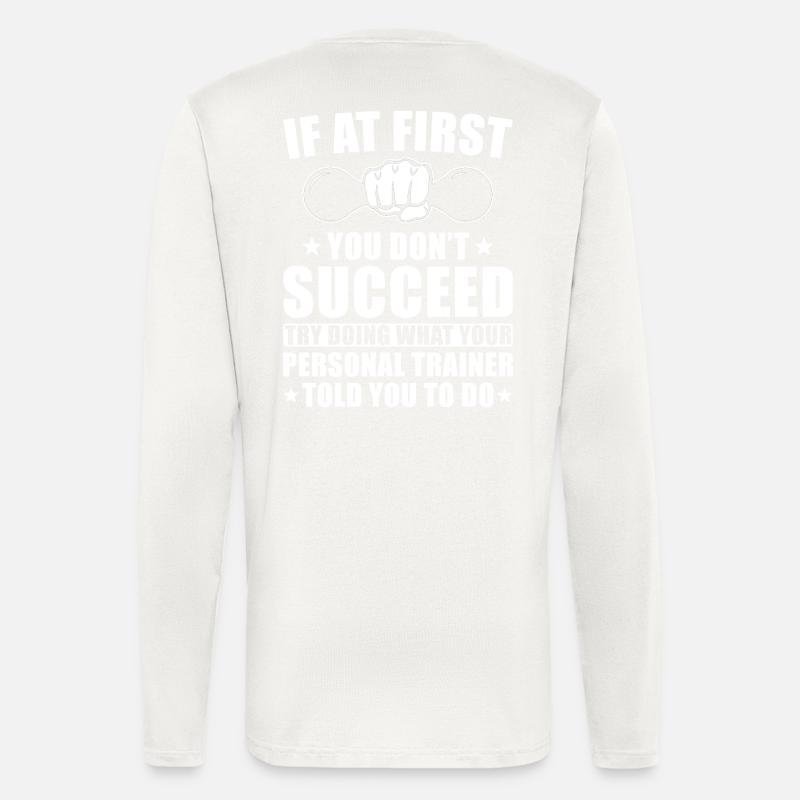 Personal Trainer Geschenk - Langarmshirt - made by SPREAD  - OFF WHITE