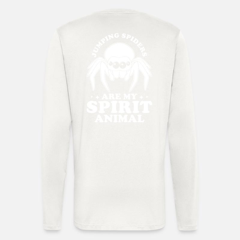 Jumping Spider Saying - Longsleeve - made by SPREAD  - OFF WHITE