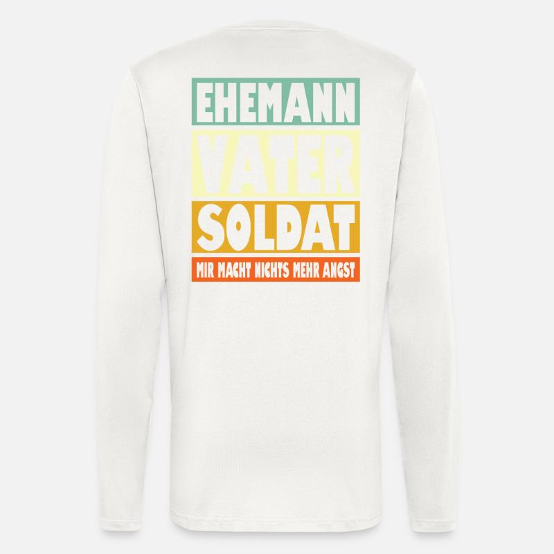 Soldat Vater Ehemann Held - Langarmshirt - made by SPREAD  - OFF WHITE