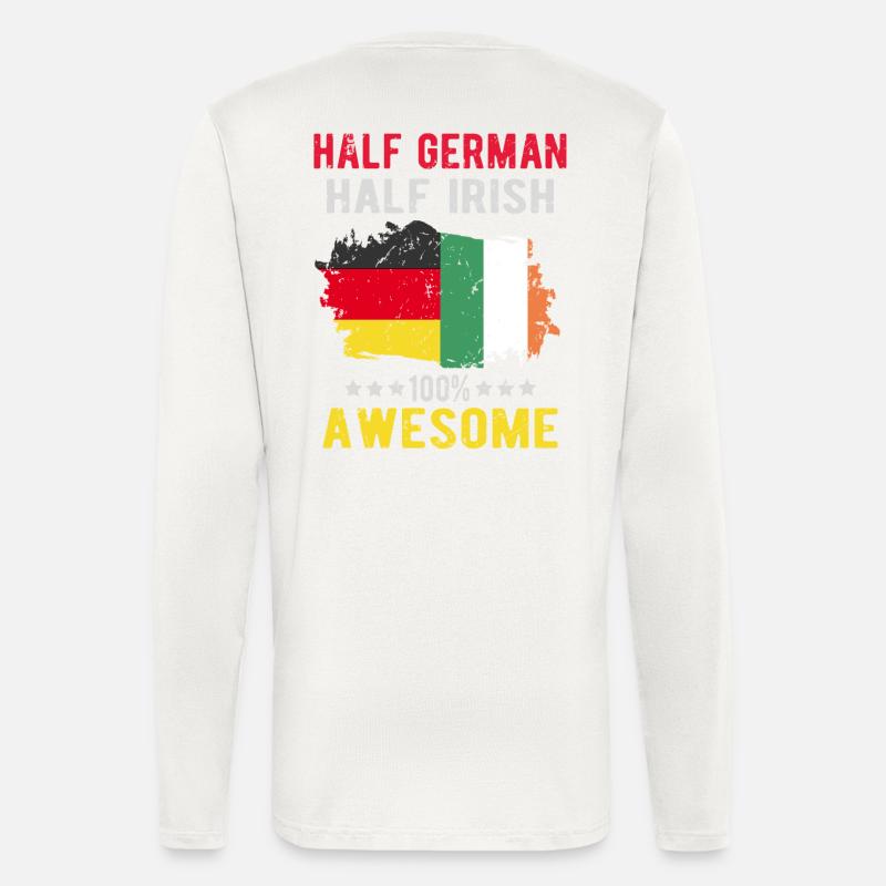 Half German Half Irish - Longsleeve - made by SPREAD  - OFF WHITE
