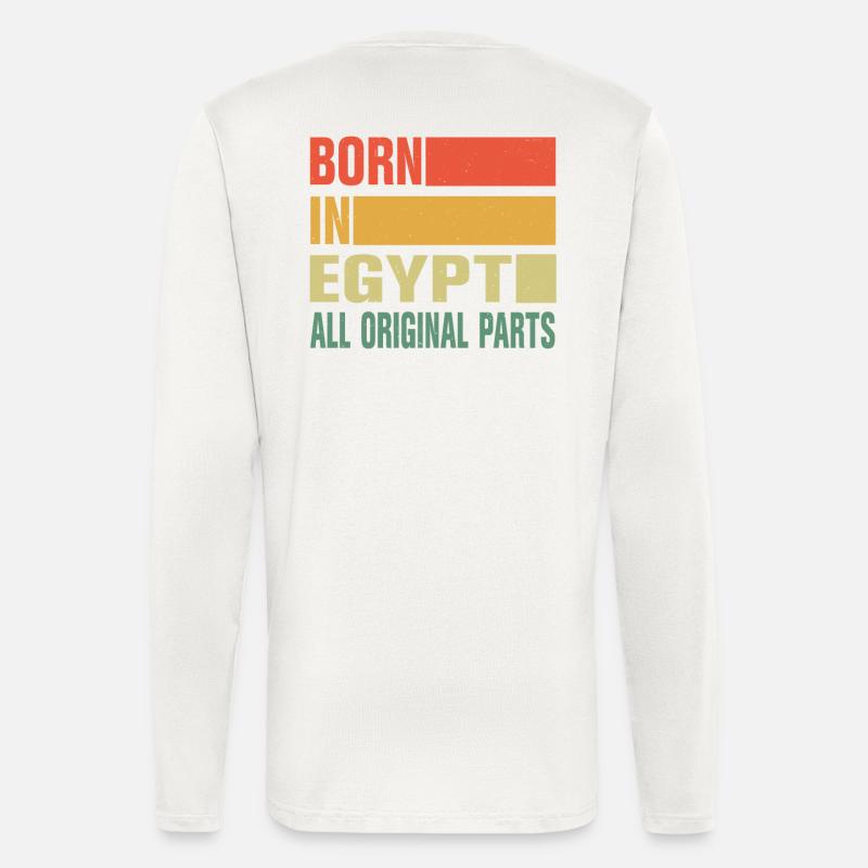 Né en Égypte - Manches longues bio décontracté fabriqué en UE - OFF WHITE