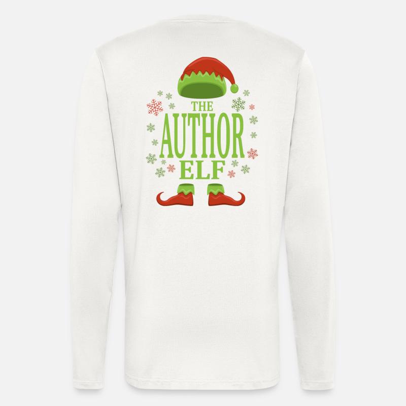 Author Christmas Elf - Longsleeve - made by SPREAD  - OFF WHITE
