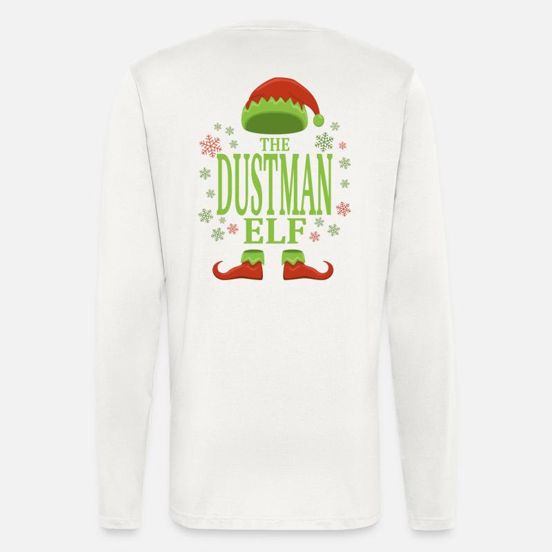 Müllmann Weihnachtself - Langarmshirt - made by SPREAD  - OFF WHITE