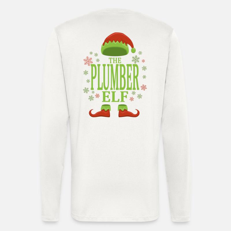 Plumber Christmas Elf - Longsleeve - made by SPREAD  - OFF WHITE