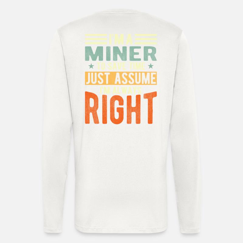 Miner - Longsleeve - made by SPREAD  - OFF WHITE