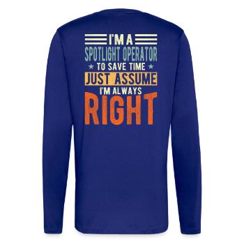 Spotlight -operator - Longsleeve - made by SPREAD  - OFF WHITE - Back