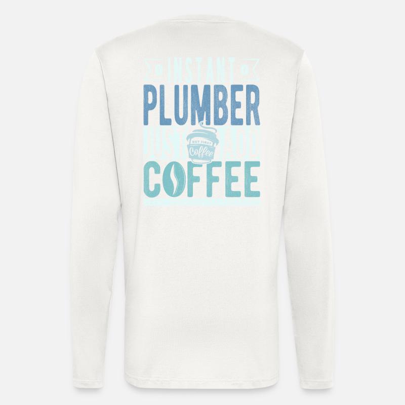 Plumber coffee saying - Longsleeve - made by SPREAD  - OFF WHITE