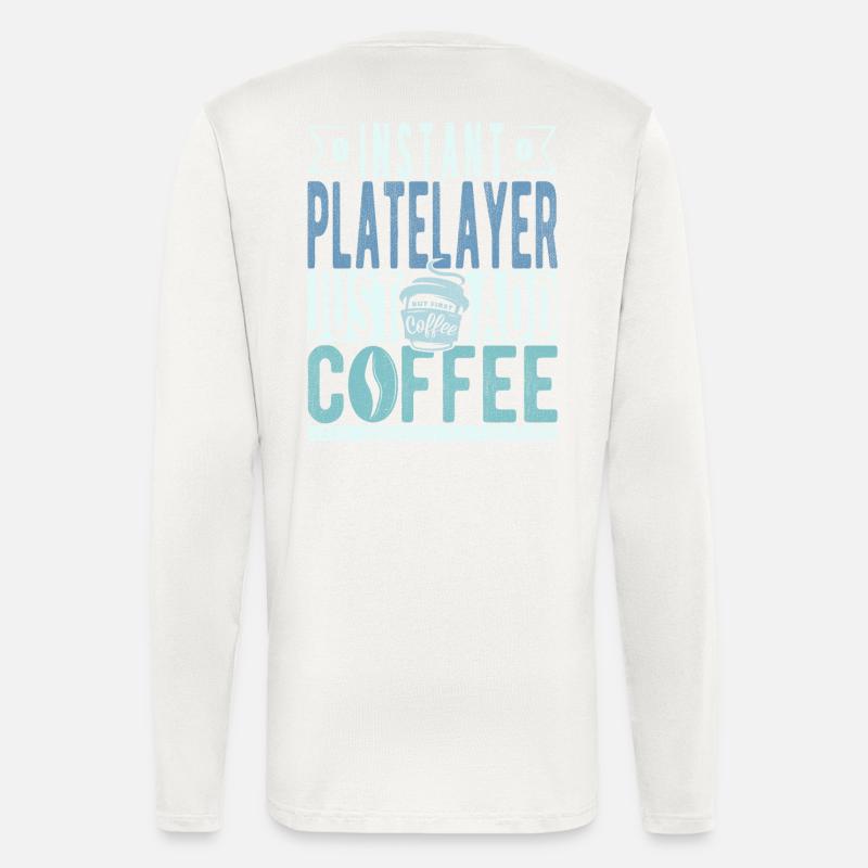 Platzlitzer Kaffee Spruch - Langarmshirt - made by SPREAD - OFF WHITE