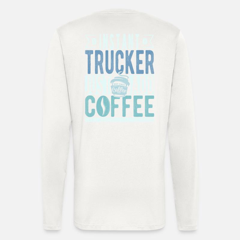 Trucker coffee saying - Longsleeve - made by SPREAD - OFF WHITE