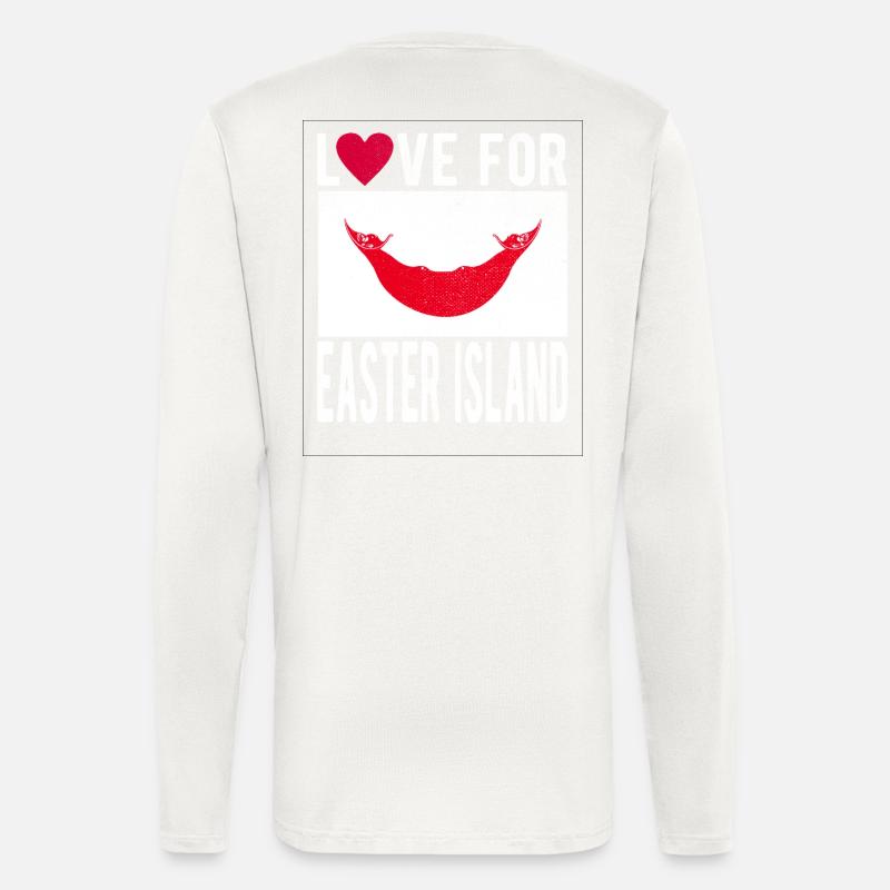 Osterinsel Souvenir - Langarmshirt - made by SPREAD  - OFF WHITE