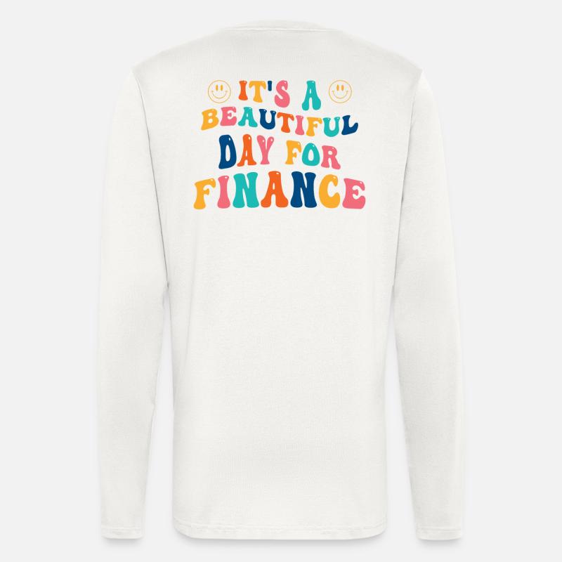 Finanzen Studiengang - Langarmshirt - made by SPREAD  - OFF WHITE