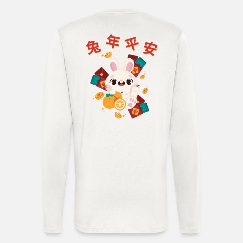 Ratte Chinesisches Sternzeichen - Langarmshirt - made by SPREAD  - OFF WHITE