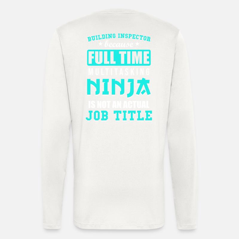 Building inspector Spruch - Longsleeve - made by SPREAD  - OFF WHITE