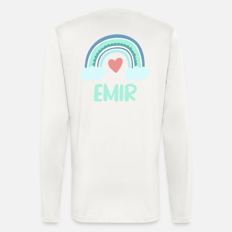 Emir Name Rainbow Baby - Longsleeve - made by SPREAD  - OFF WHITE