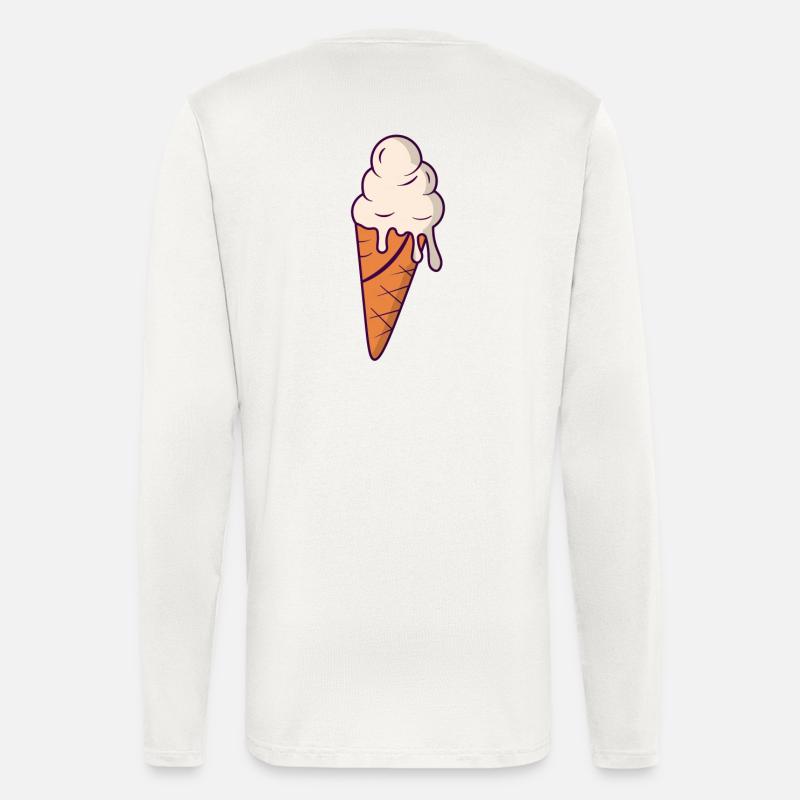 Eis Waffeleis tropfend - Langarmshirt - made by SPREAD - OFF WHITE