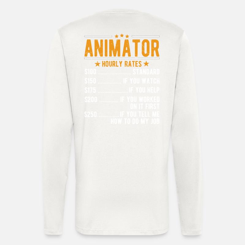 Animator hourly wage - Longsleeve - made by SPREAD - OFF WHITE