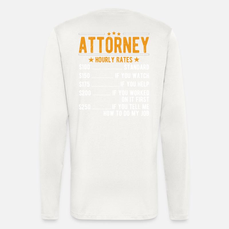 Lawyer Hourly wage - Longsleeve - made by SPREAD  - OFF WHITE