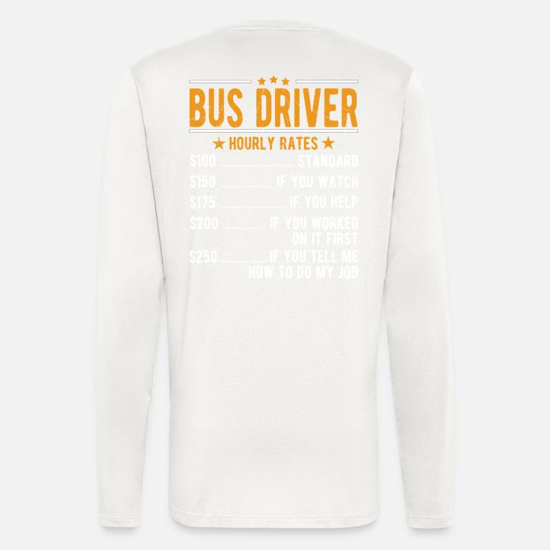 Bus driver hourly wage - Longsleeve - made by SPREAD  - OFF WHITE
