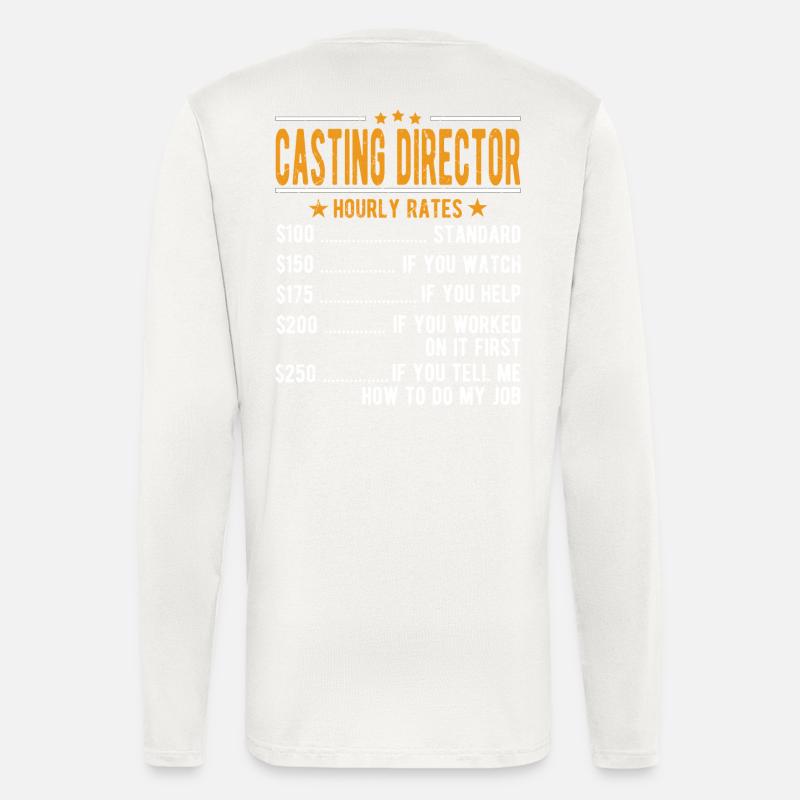 Casting Director Stundenlohn - Langarmshirt - made by SPREAD  - OFF WHITE