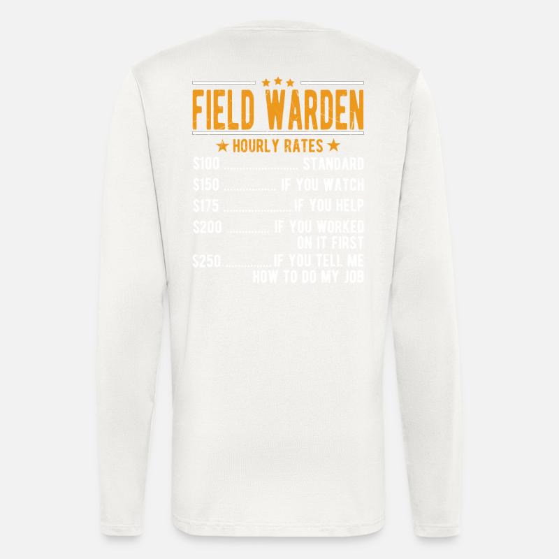 Field guard hourly wage - Longsleeve - made by SPREAD  - OFF WHITE