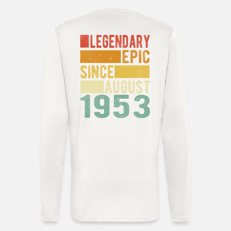 Birthday: August 1953 Legendary Epic - Longsleeve - made by SPREAD  - OFF WHITE