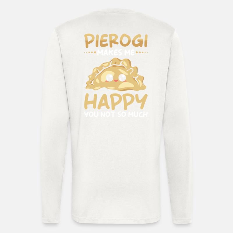 Piroggen Teigtaschen - Langarmshirt - made by SPREAD  - OFF WHITE