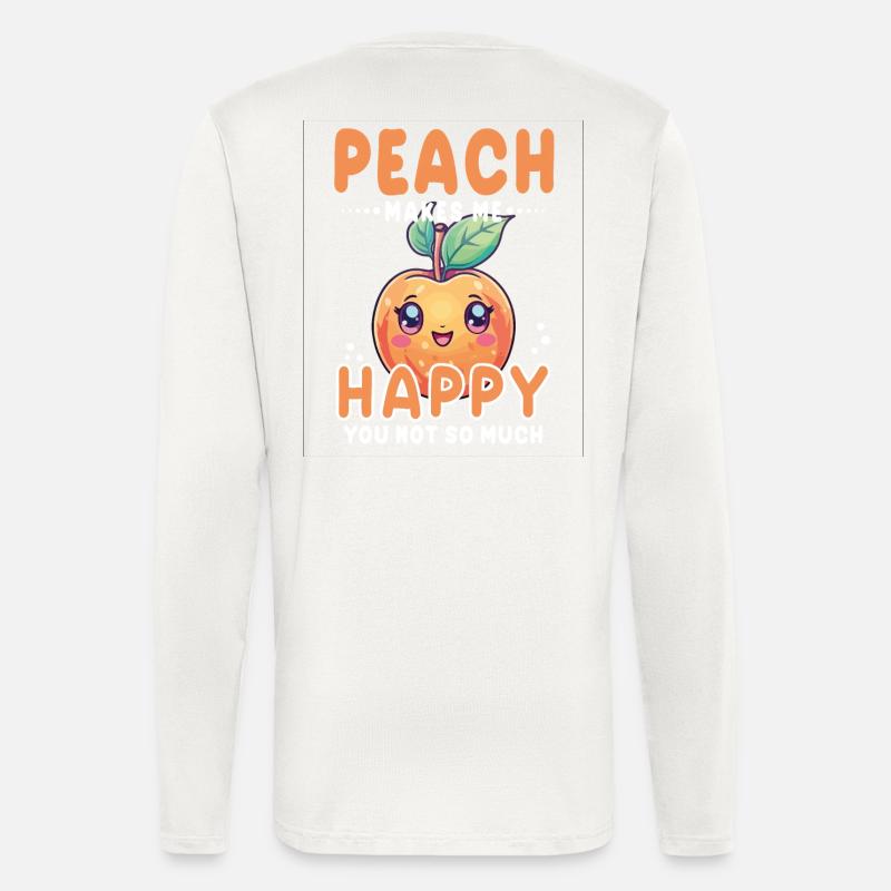 Peach Kawaii - Longsleeve - made by SPREAD  - OFF WHITE