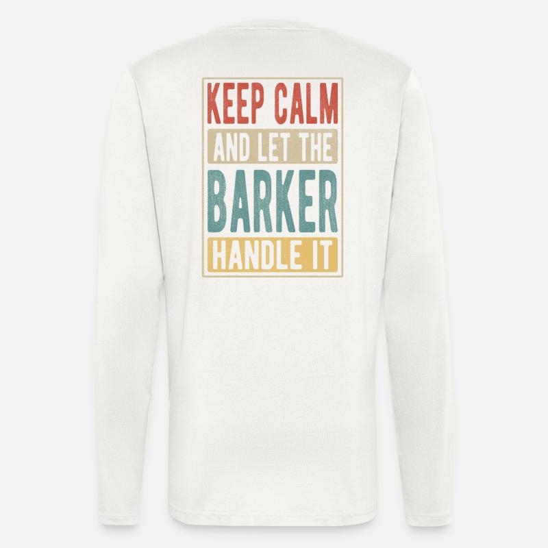 Barker Retro Geschenk - Langarmshirt - made by SPREAD  - OFF WHITE