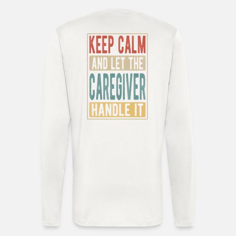 Pflegekraft Retro Geschenk - Langarmshirt - made by SPREAD  - OFF WHITE