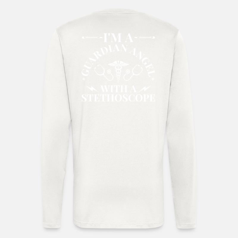 Examinierte Krankenschwester - Langarmshirt - made by SPREAD  - OFF WHITE