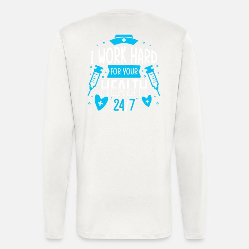 Examinierte Krankenschwester - Langarmshirt - made by SPREAD - OFF WHITE