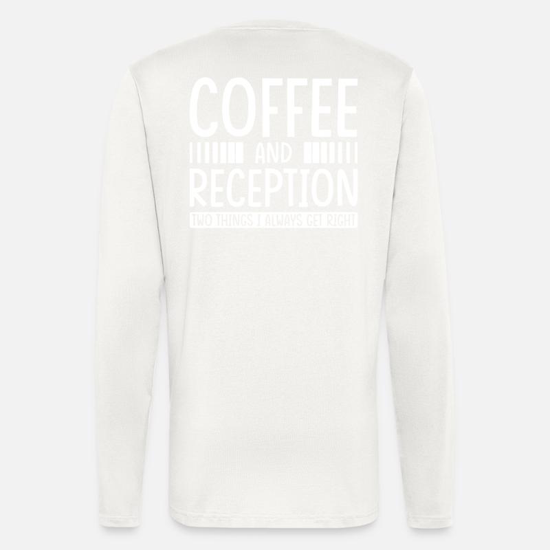 Receptionist Gift Receptionist Coffee - Longsleeve - made by SPREAD  - OFF WHITE