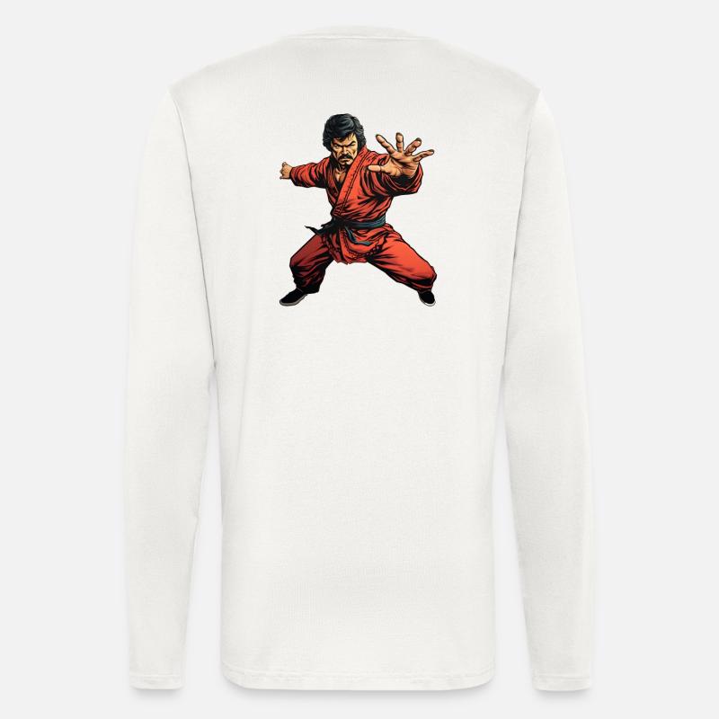 Kung Fu Fighter - Longsleeve - made by SPREAD  - OFF WHITE
