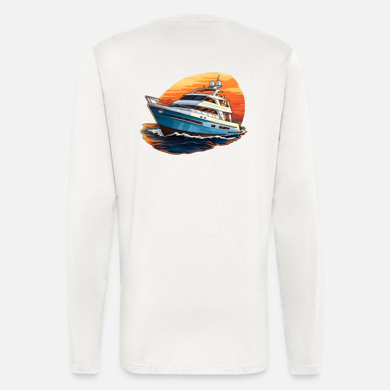Yacht Boot - Langarmshirt - made by SPREAD  - OFF WHITE