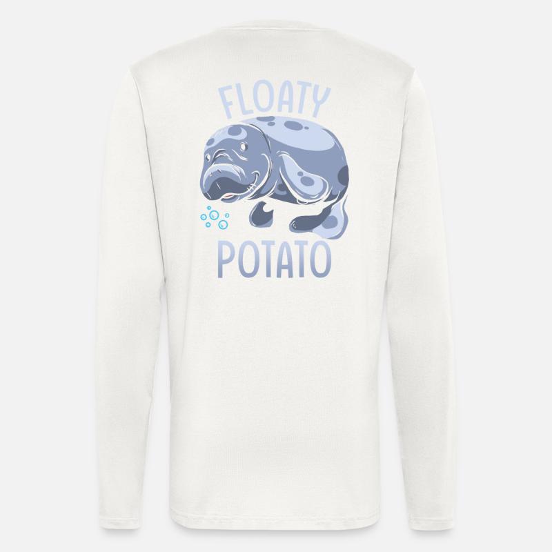 Manatee Floaty Potato Gift - Longsleeve - made by SPREAD  - OFF WHITE