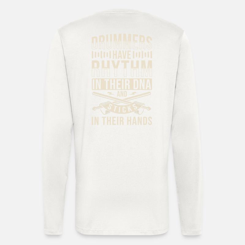 Drummer Saying Drums DNA - Longsleeve - made by SPREAD - OFF WHITE