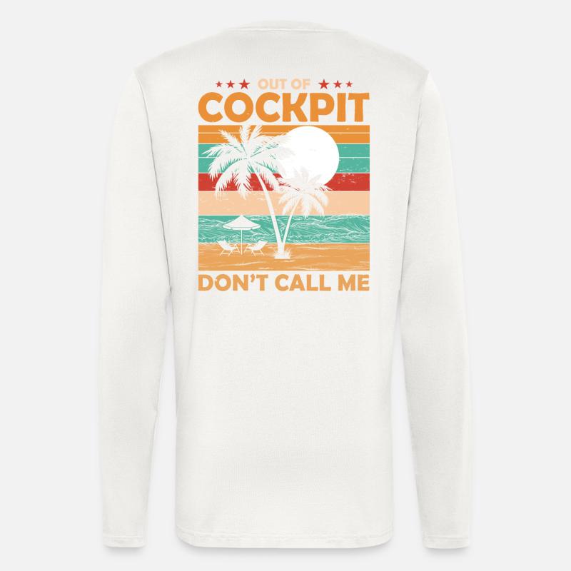 Pilot Rente Geschenk - Langarmshirt - made by SPREAD  - OFF WHITE