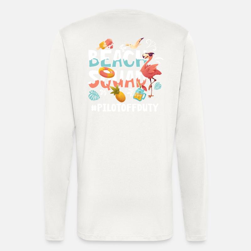 Pilot Vacation Beach Group - Longsleeve - made by SPREAD  - OFF WHITE