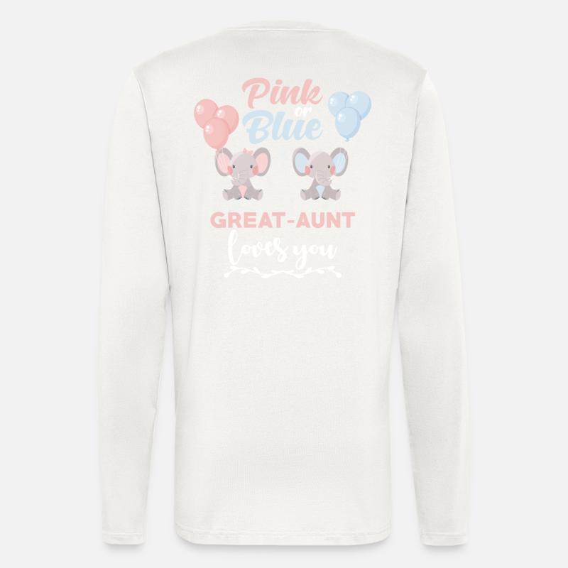 Rosa oder Blau Großtante Elefant - Langarmshirt - made by SPREAD  - OFF WHITE