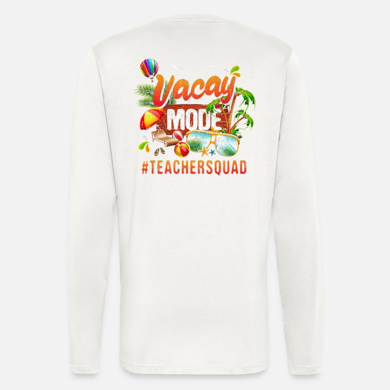 Teacher Vacation Group #Teachersquad - Longsleeve - made by SPREAD - OFF WHITE
