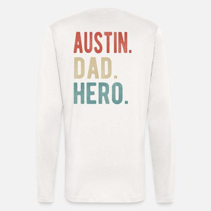 Austin Papa Held - Langarmshirt - made by SPREAD  - OFF WHITE