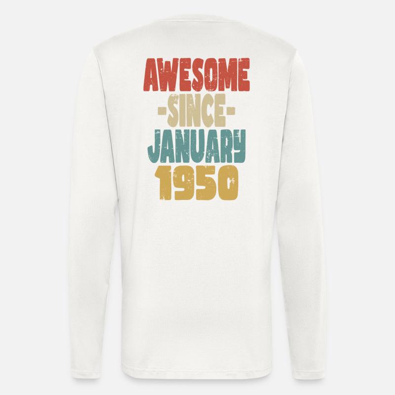 Fantastischer Januar 1950 - Langarmshirt - made by SPREAD  - OFF WHITE