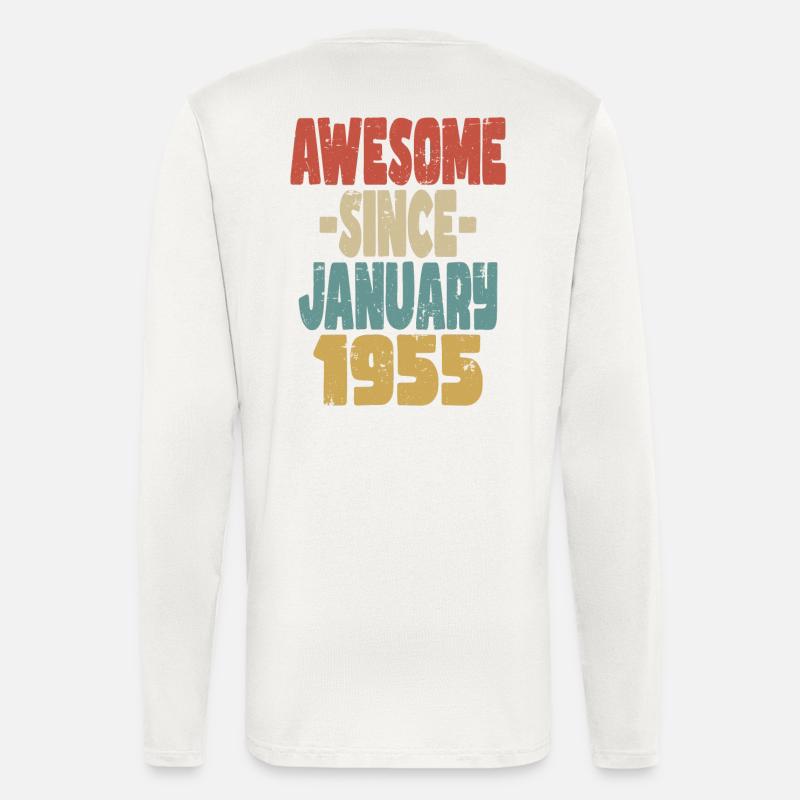 Awesome January 1955 - Longsleeve - made by SPREAD  - OFF WHITE
