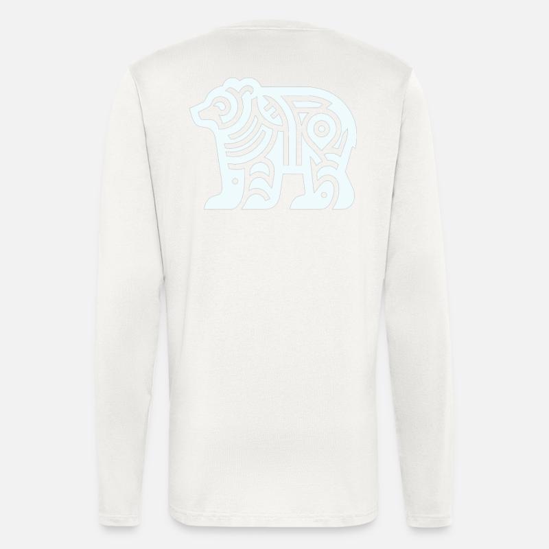 Bear Native American Zodiac - Longsleeve - made by SPREAD - OFF WHITE